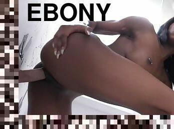 Ebony Nadia Jay gloryhole interracial hardcore