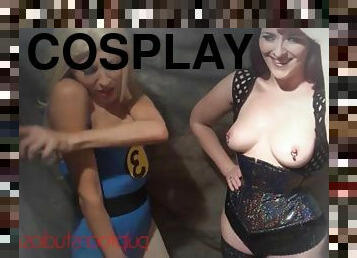 Cosplay lesbian fetish with 2 naughty chicks
