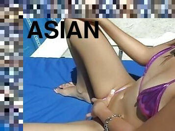 asia, vagina-pussy, lesbian-lesbian, jenis-pornografi-milf, remaja, permainan-jari, teransang, kolam-renang, berambut-cokelat