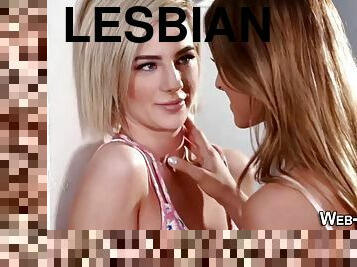 רזה, מציצה, לסבית-lesbian, לעשות-עם-האצבע, בלונדיני