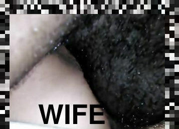 Wife cums on his dick