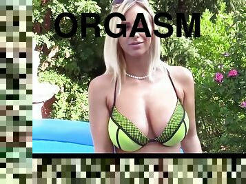 QUEST FOR ORGASM – Breasty Blonde Bunny Masturbatin - Amateur