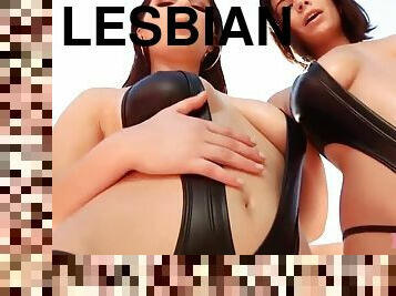 Lesbian sex with two hot and horny pornstars