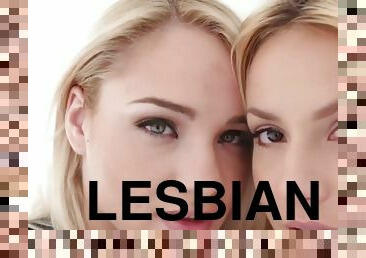 gros-nichons, lesbienne, hardcore, blonde