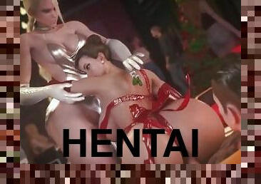 asiático, anal, babes, compilação, penetração-de-braço, a-três, loira, hentai, 3d