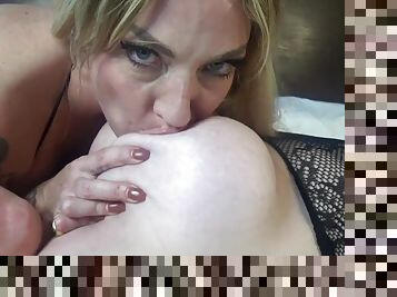 Big lesbian tits worked and slapped. - Big tits