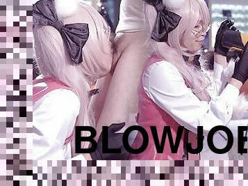 ?Fate??Blowjob Cosplay Sex with Tamamo, Sexy FGO Ladyboy Cosplayer get Fucked, Crossdresser Tgirl 9