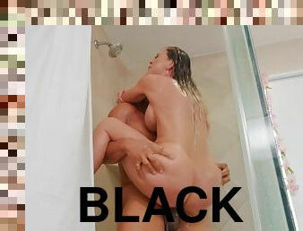 baignade, gros-nichons, mature, interracial, milf, hardcore, pornstar, maman, black, douche