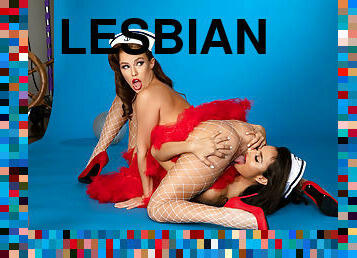 Eliza Ibarra didn't expect Megan Rain want to kiss her like lesbian!