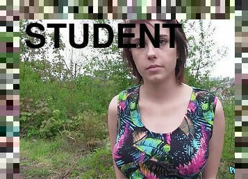 Student With Big Tits Fucked In A Park 1