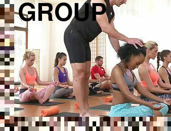Group Yoga Class Ends In Creampie 1 - Vinna Reed