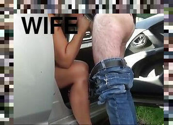 The car sex escapades of a very naughty slutwife