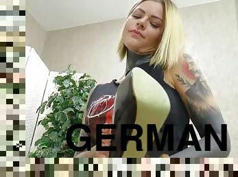 German Girl Spits