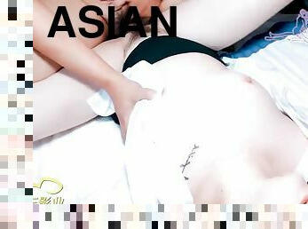 Big Tits Asian Teacher Fucks Big Cock for Creampie - Asian Amateur