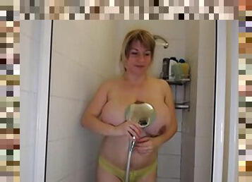 Big tits in the shower