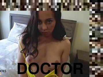 Shedoesanal playing doctor with my sexy stepsister