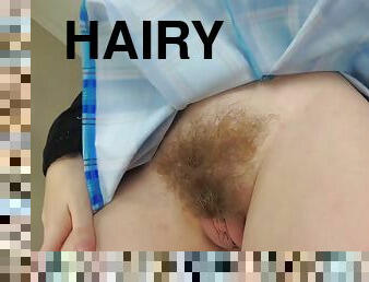 Voluptuous hairy teen incredible solo video