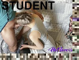Student asks her tutor to show her how to squirt