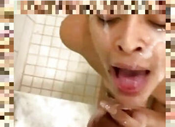 Latina slut wife gets a bbc facial i found her at tohorny.com