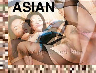 asiatiche, amatoriali, serie, palestra