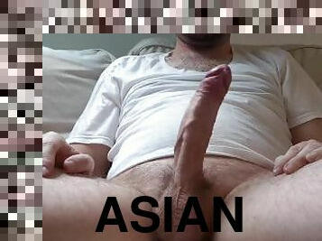 ázsiai, maszturbálás, orgazmus, amatőr, kilövelés, nagy-faszok, faszverés, szólóban, fasz