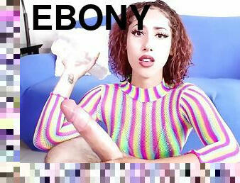 Ebony edge beauty playing cock pov with her fleshlight