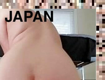 asiático, amador, anal, gay, japonesa, engraçado, cavalgando, dildo, fetiche, sozinho