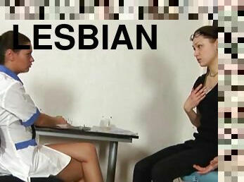 lääkäri, lesbo-lesbian, teini, gynekologinen-testi
