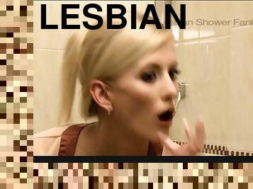 DaneJones Lesbian shower fantasy for young woman