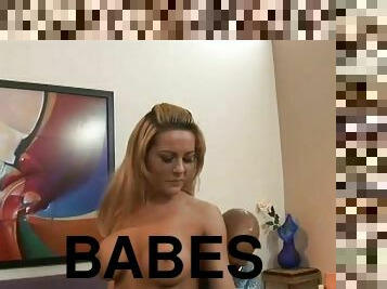 Chick with fake tits and tramp stamp rides BBC