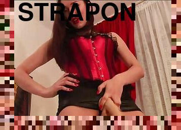 Suck it bitch - pov humiliation dominatrix strapon