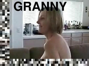 Face to face with sexy granny