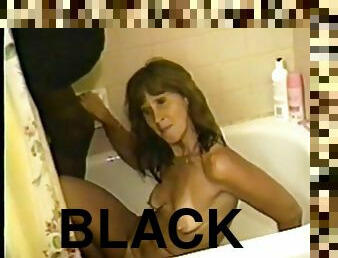 Black cuckold wife fucked in the shower