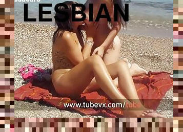 VISIT-X Sie wird am Strand mit ihrer BFF beim Ficken gefilmt