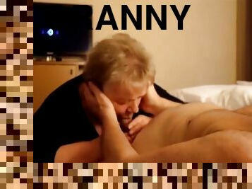 Granny sucking dick