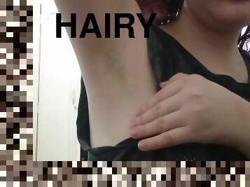 I like to rub my hairy armpits - pinay