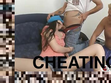 Punishment fuck girlfriend cheating by her friend boyfriends
