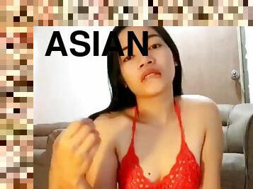 asiatique, ados, pieds, fétiche, solo, ados-asiatique