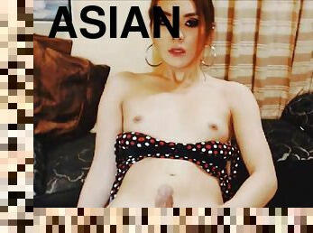 asiático, masturbação, transsexual, hardcore, câmara, vigia, engraçado, chupando
