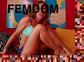 bdsm, escravo, pov, escravidão, sexo-vestido, domínio-feminino, falando, provocando