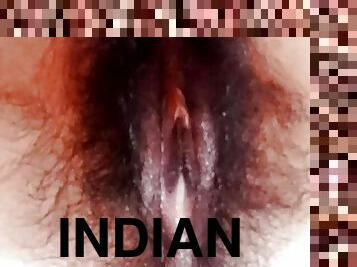 asiatique, poilue, masturbation, orgasme, amateur, mature, maison, indien