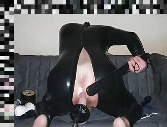 amador, anal, brinquedo, gay, bdsm, máquinas, fetiche, latex, sozinho