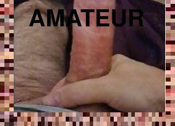 masturbation, amateur, ejaculation-sur-le-corps, énorme-bite, branlette, française, solo, bite