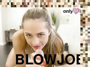 OnlyTeenBlowjobs - Blonde Perky Cheerleader Knocks At My Door For A Blowjob