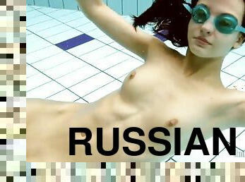 ruso, babes, adolescente, playa, europeo, euro, bikini, morena, submarino