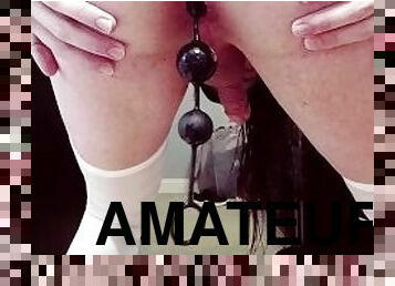 amador, anal, brinquedo, gay, dildo, sozinho, gay-adolescente