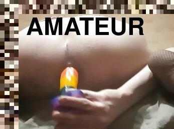 vieux, russe, amateur, anal, jouet, jeune-18, gode, plus-agée, solo, vieux-jeune