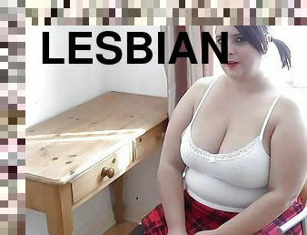 Fat ass Lesbian anal fucks and pees on two Grandmas