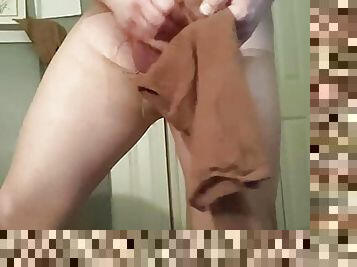 Suntan Pantyhose Cumshot #1