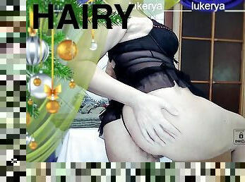 Cheerful Lukerya brings a joyful post-New Year mood when communicating and flirting on a webcam online